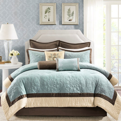 Édredon pour grand lit Charmeuse Blue