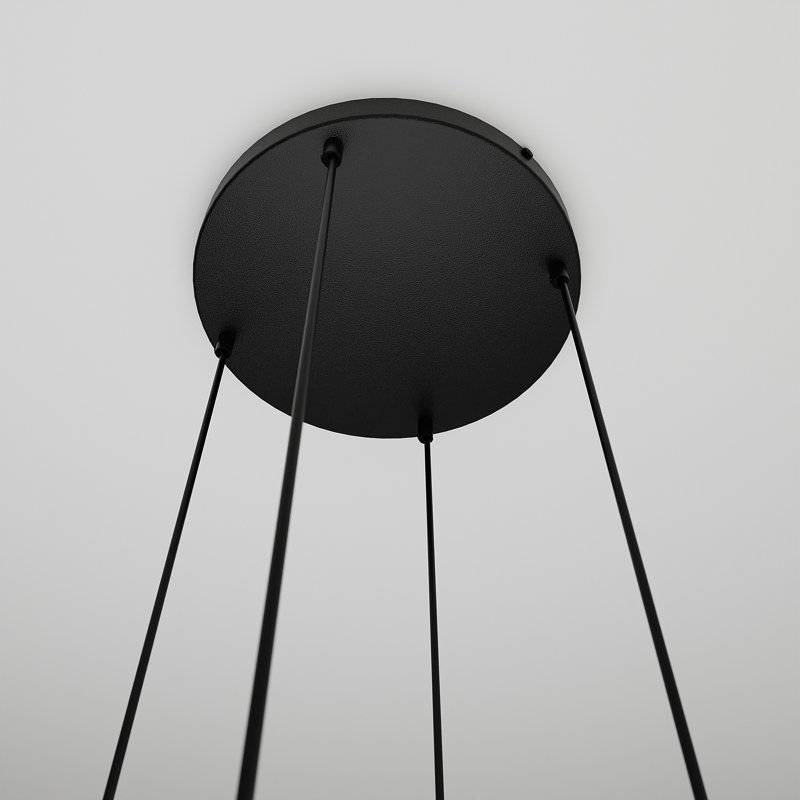 Cadesha 4 - Light Black Cluster Pendant, Transparent
