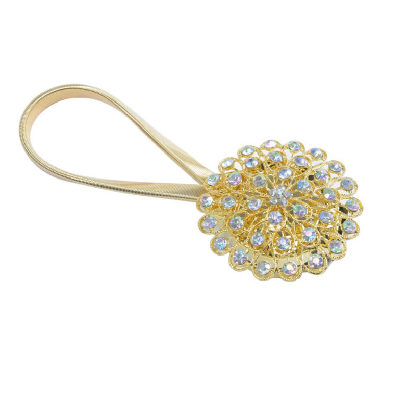 Ensemble de 2 attaches de rideaux magnétiques pour rideaux décoratifs en cristal