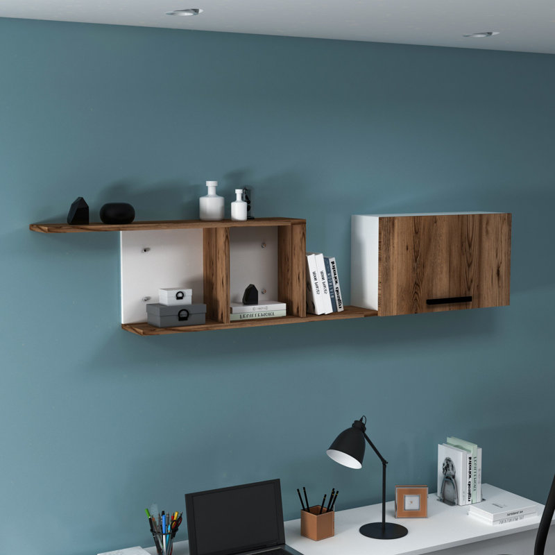 Locelso Floating Shelf, Brown