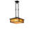 3 - Light Brown Brass/Oil Rubbed Bronze Lantern Pendant