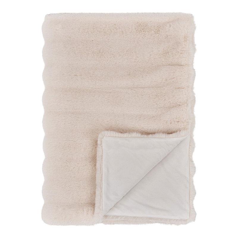Aholla Throw Blanket, Beige