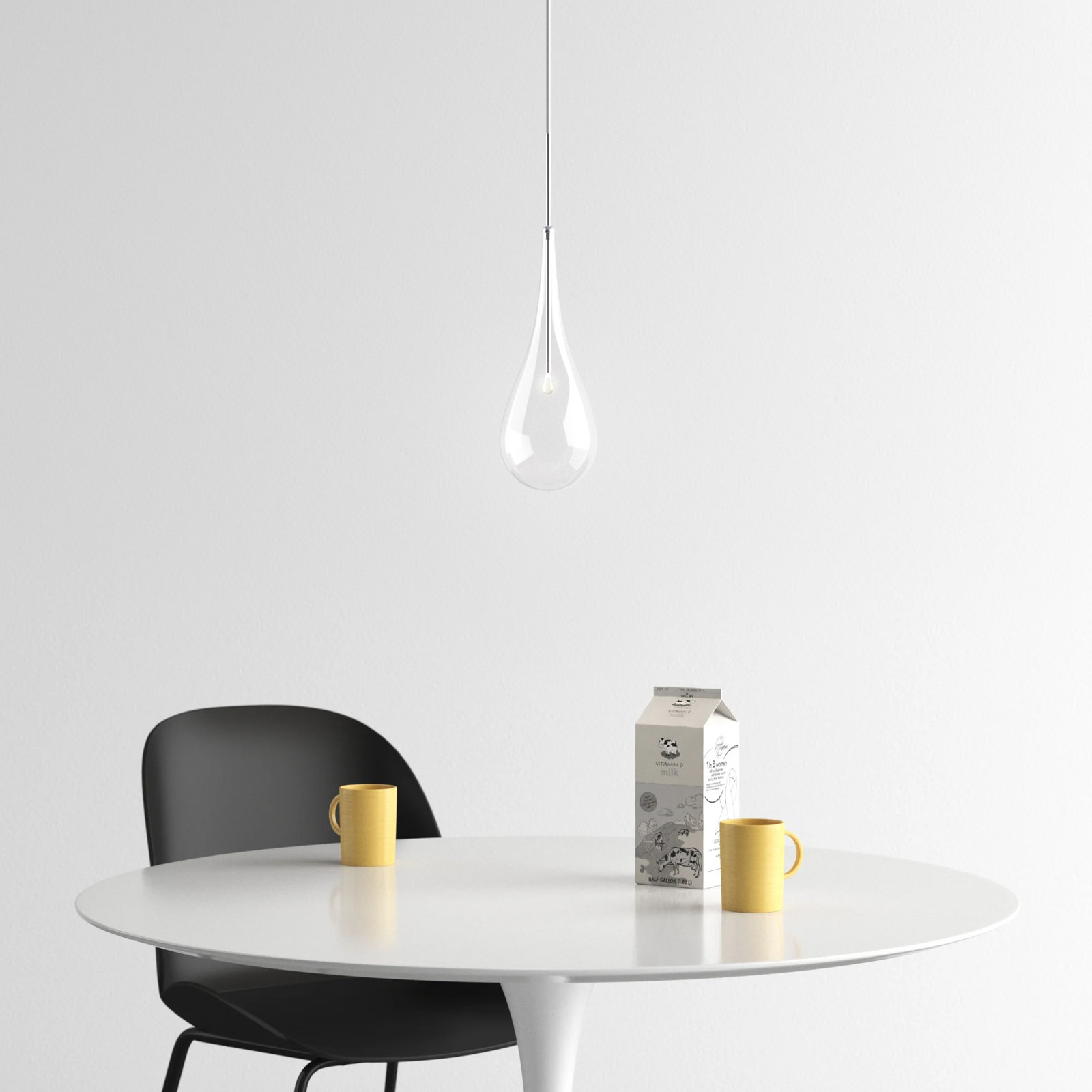 Deva Single Light Glass Dimmable Pendant