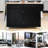 Kitchen Island Cart With Solid Wood Workbench, Black, 4 Door Cabinet Adjustable Shelves, 2 Drawers, Spice Rack & Lockable Mobile Transportable In Black Cabinet,-480216701