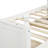 Twin Size Wood Daybed With Twin Size Trundle (White)