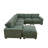 Mesure Corduroy L-Shaped Sectional