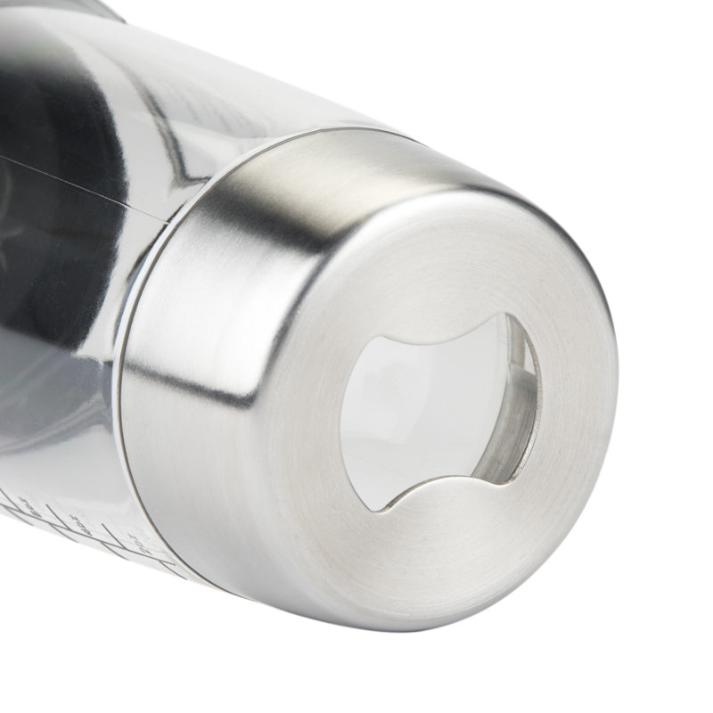 Stainless Steel and Clear All-in-One Cocktail Shaker Set