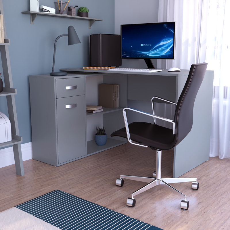 Muskoka L-Shaped Computer Desk, Grey