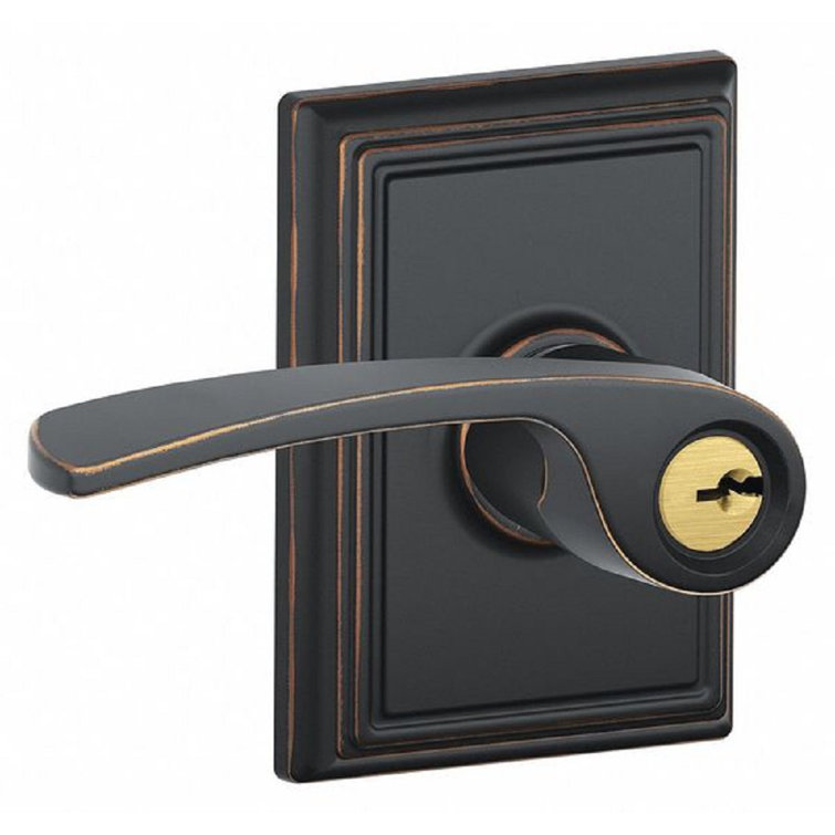 Addison Merano Keyed Door Lever with Rosette