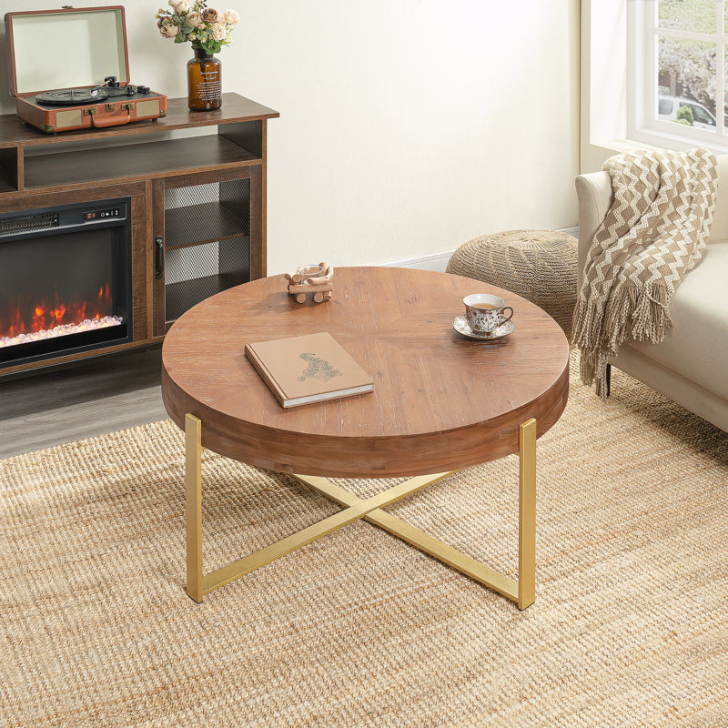 Table basse 33,86 po, Doré