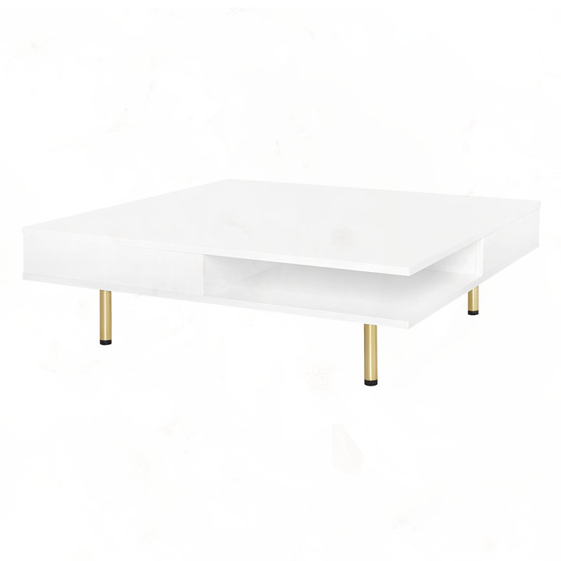 Exquisite High Gloss Coffee Table, White