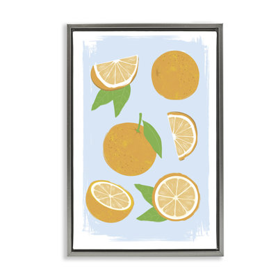 Cadre flottant Pastel Summer Oranges, design par Martina Pavlova