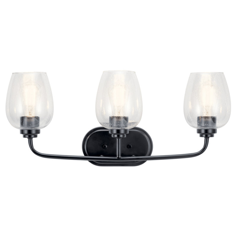 Éclairage pour salle de bain 3 lumières Coben, Noir