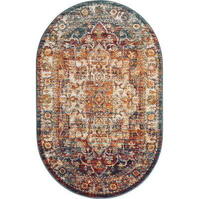 Tapis traditionnel Charian oriental crème
