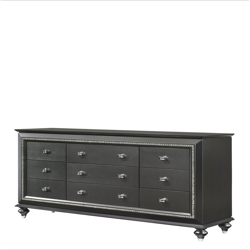 Commode Kaitlyn, Gris argenté