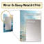 Blanc blanc tempête liquide Art Charm - tempête grand miroir, miroir mural décoratif traditionnel, impression d'art en métal-2032852014
