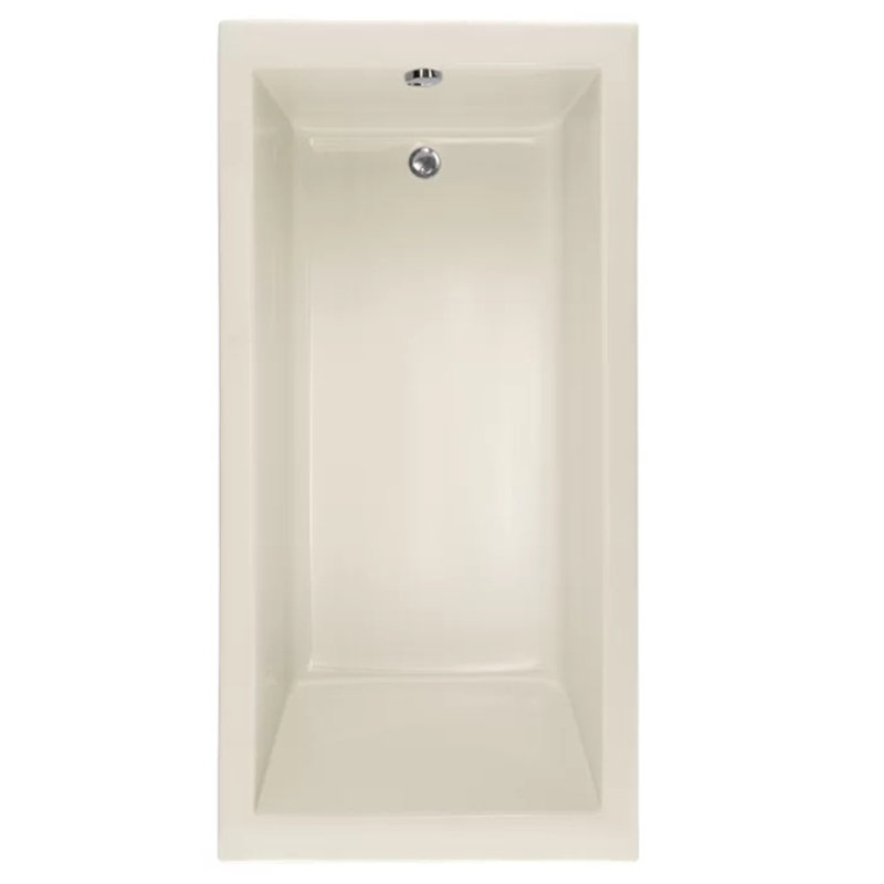 Lacey 66'' L Soaking Bathtub, Bone, Polished Brass