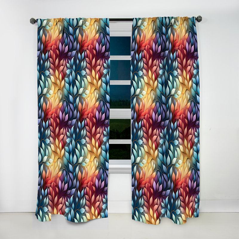 Inner Balance Pursuit Mediation I - Abstract Curtain - Velvet Room Darkening - 1 Panel, 52" W x 84" L