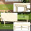 Chaise de patio semi-circulaire pour terrasse en bois