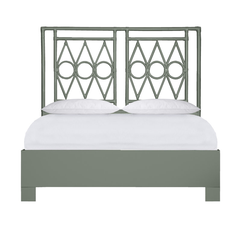 Michelle Platform Bed, Queen, Evergreen