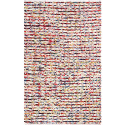 Tapis rouge / bleu / beige en laine tissée à la main Bon Bons
