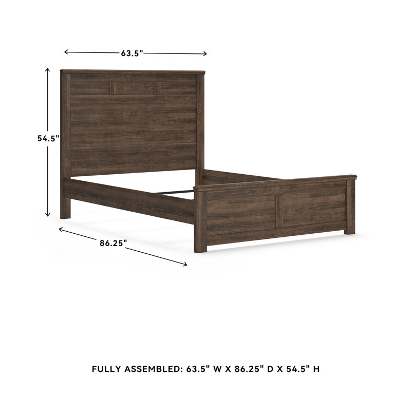 Keicha Panel Bed, Queen