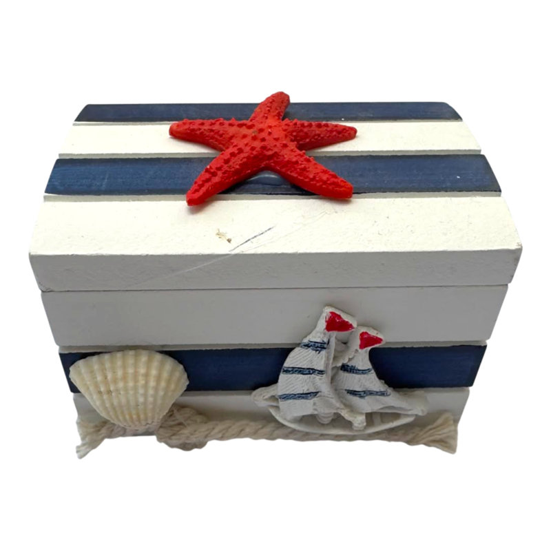 Ensemble de 4 porte-bibelots décoratifs de style bord de mer assortis