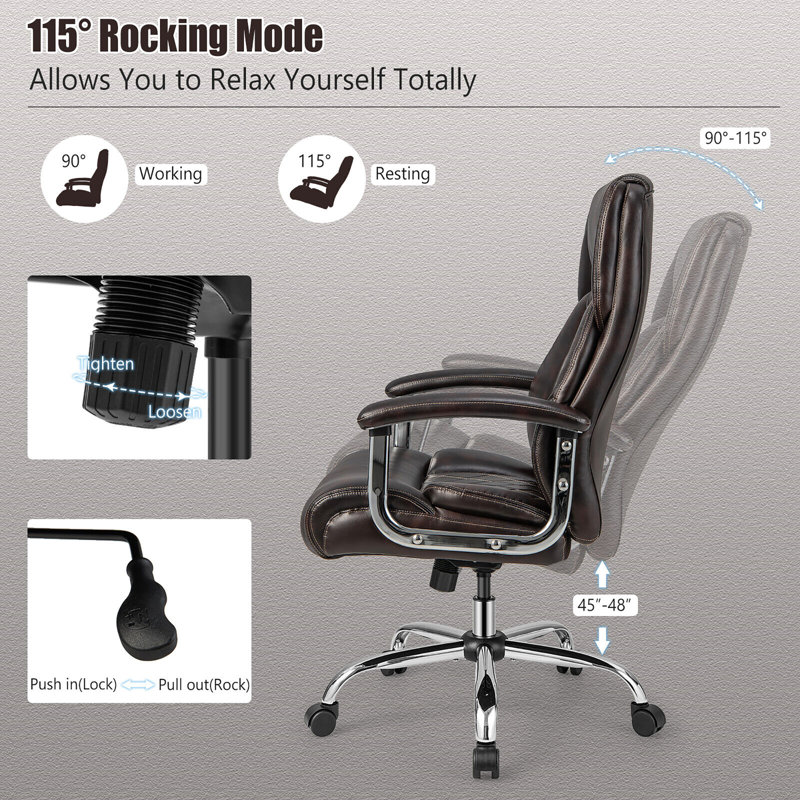 Fauteuil de direction Ninave, Brun