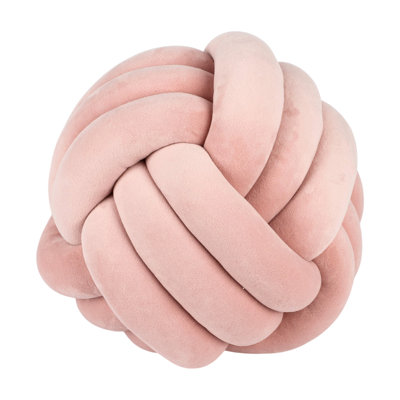 Knot Ball Polyester Filled Throw Pillow - Plush Decorative Knot Throw Pillow for Modern Home Decor, Contemporary Living Spaces and Bedroom Styling