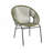 Oudoor Wicker Chair, Green, Set of 2