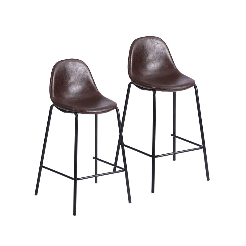 Tabouret Darby, Tabouret de comptoir (siège d’une hauteur de 24, Brun