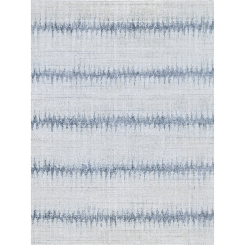 Chroma Chevron Area Rug in Light Blue, Rectangle 8' x 10'