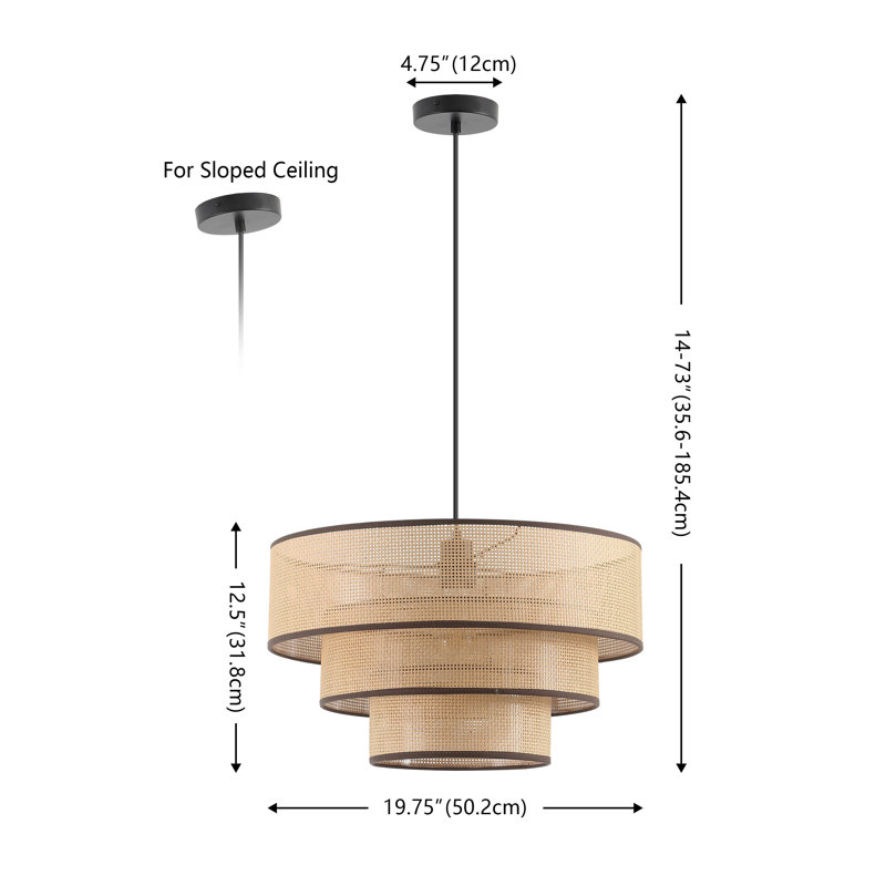 Luminaire suspendu 20 pouces Catriana