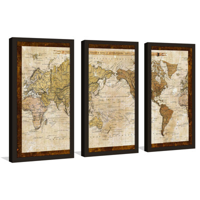 « map of world », impression à multiples images