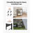 2-Tier Foldable Storage Shelf with Wheels