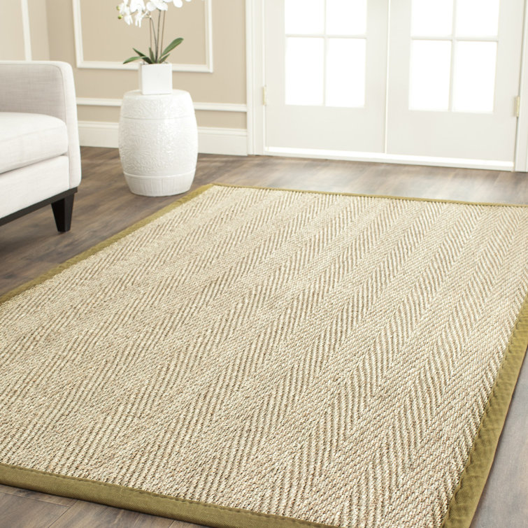 Copple Solid Colour Bamboo Slat / Seagrass Indoor / Outdoor Area Rug