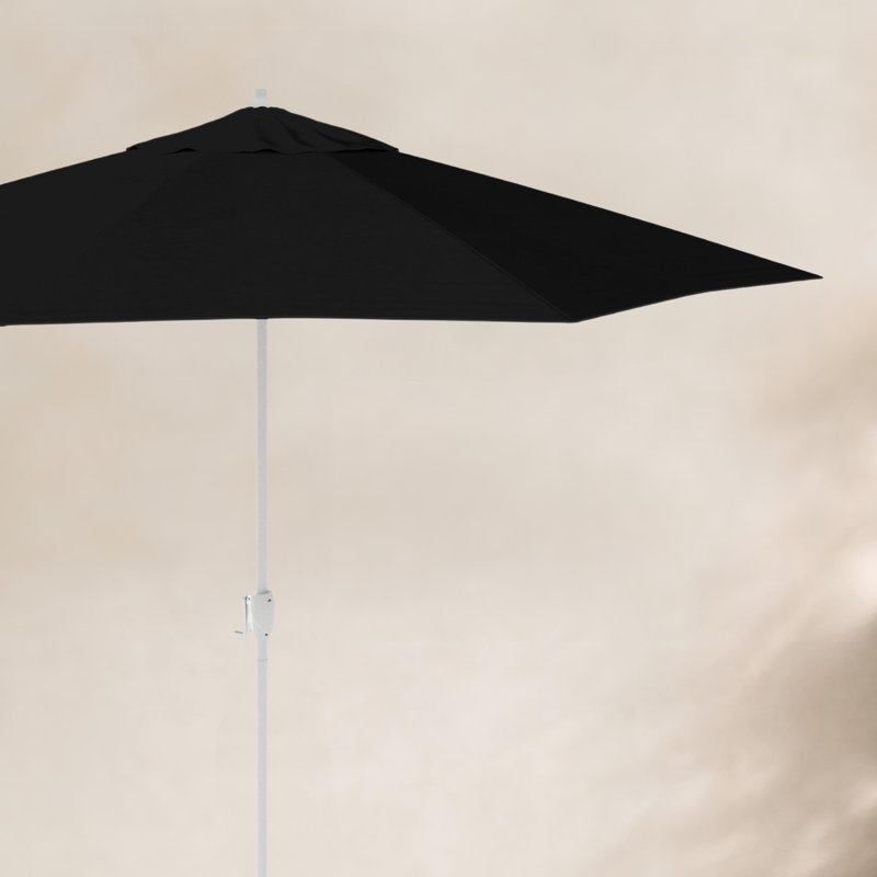 Parasol de marché 86,3 po Kenne, Toile Sunbrella® noir, l 108 po x P 108 po