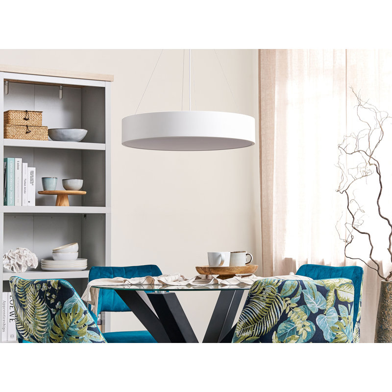 Cahaba - Light LED Drum Pendant, White