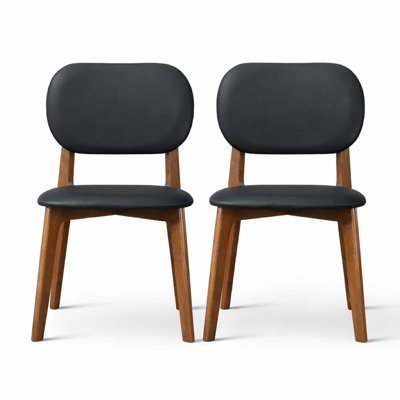 Boaz Mid-Century Modern Solid Wood Dining Chairs