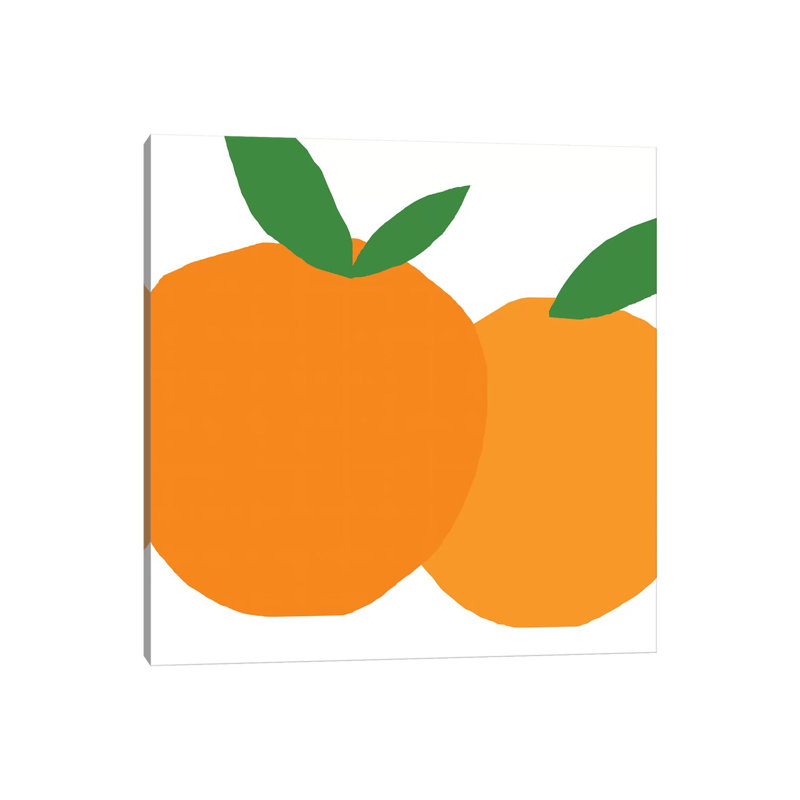 Oranges - reproduction d'art, Toile tendue, H 18 po x l 18 po x P 1,5 po