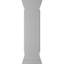 Poteau droit avec poteau, panneau plat et garniture de base (trousse d'installation incluse)-121884206