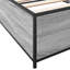 Structure de lit vidaXL Bois d'ingénierie, métal double durable-1346519494-1346519497