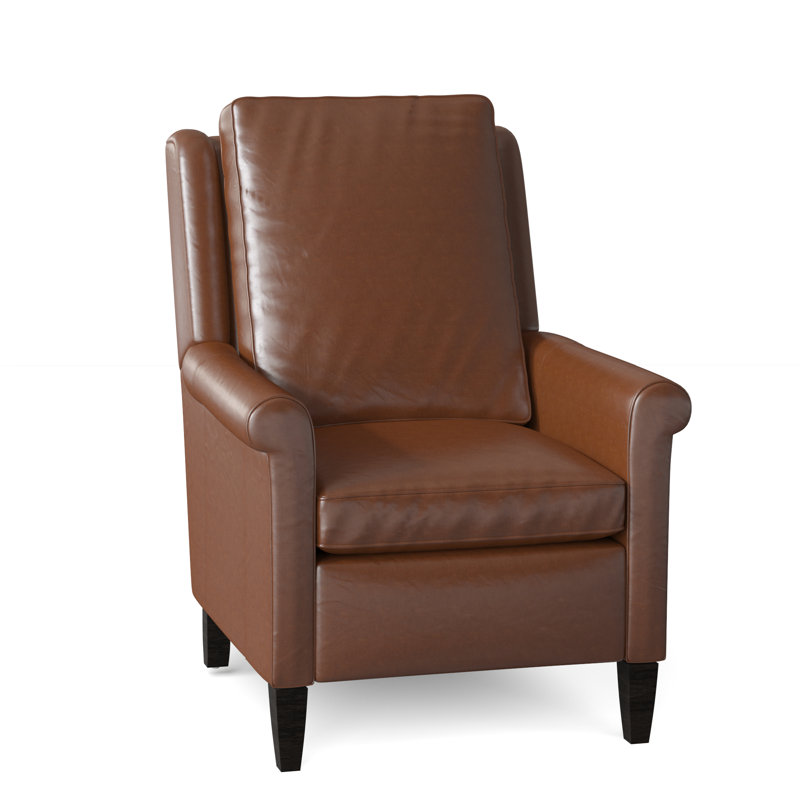 Fauteuil inclinable standard Timber, Cuir véritable vert forêt d'Anilina, Manuel, Pavées