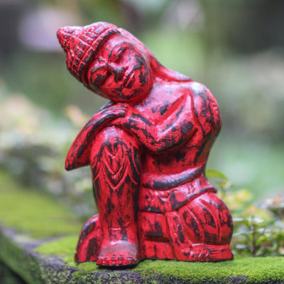 Wood Garden Statue