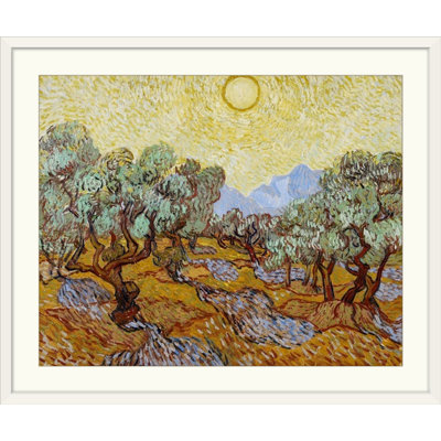 «Olive Trees, 1889» par Vincent Van Gogh - reproduction