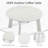 HDPE Round Coffee Table With Slatted Top-1941827055