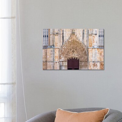 The Main Portal. The monastery of Batalha, Mosteiro de Santa Maria da Vitoria. by Martin Zwick - Wrapped Canvas Photograph -  East Urban Home, 25ED7B20EFC6416EA1F214A990BD70D4