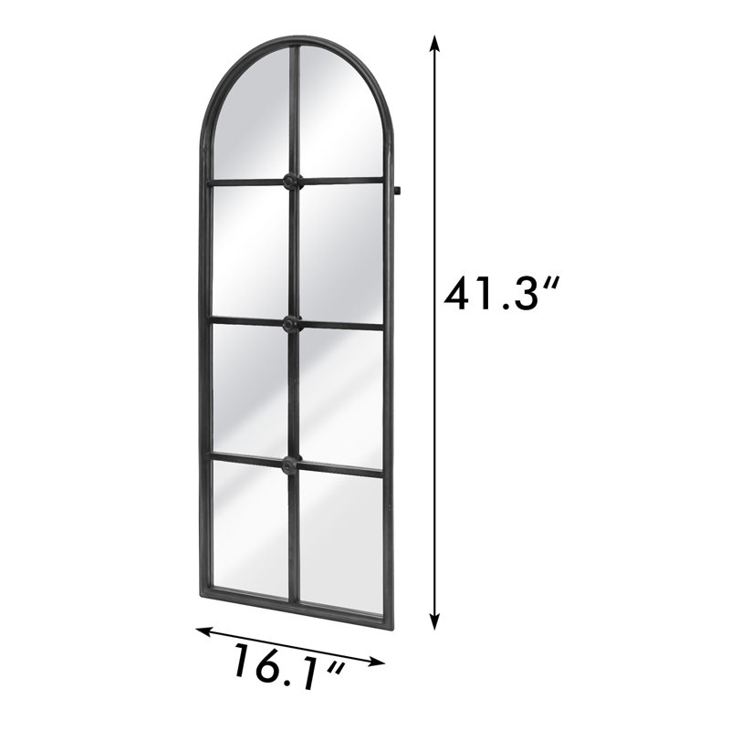 Aubriel Metal Flat Mirror, Antique Bronze