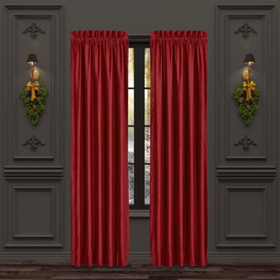 Noelle - Crimson 84" Window Panel Pair