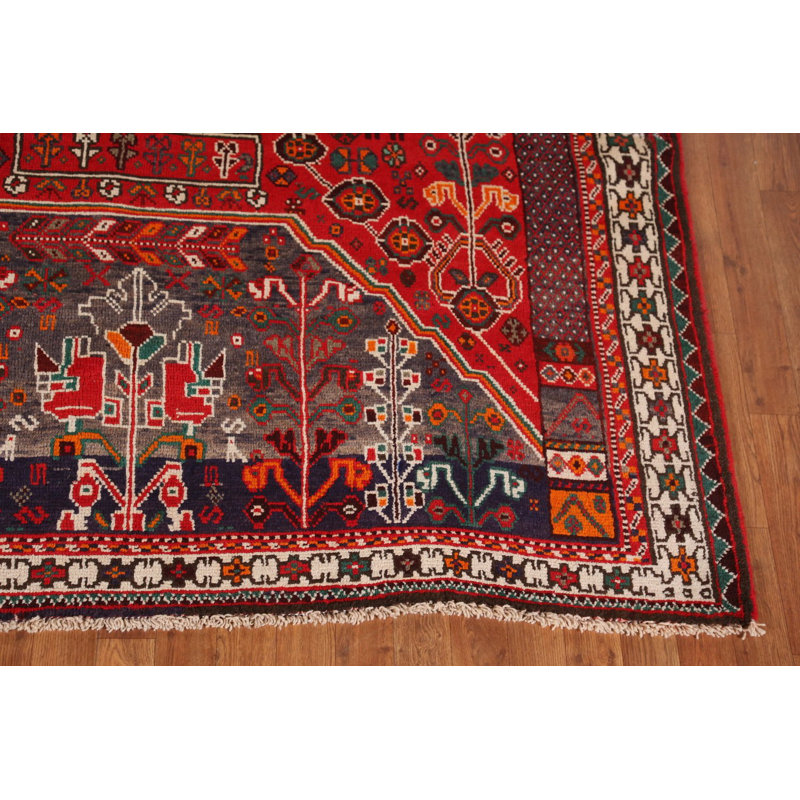 Tapis tribal à motif géométrique traditionnel 6 x 9